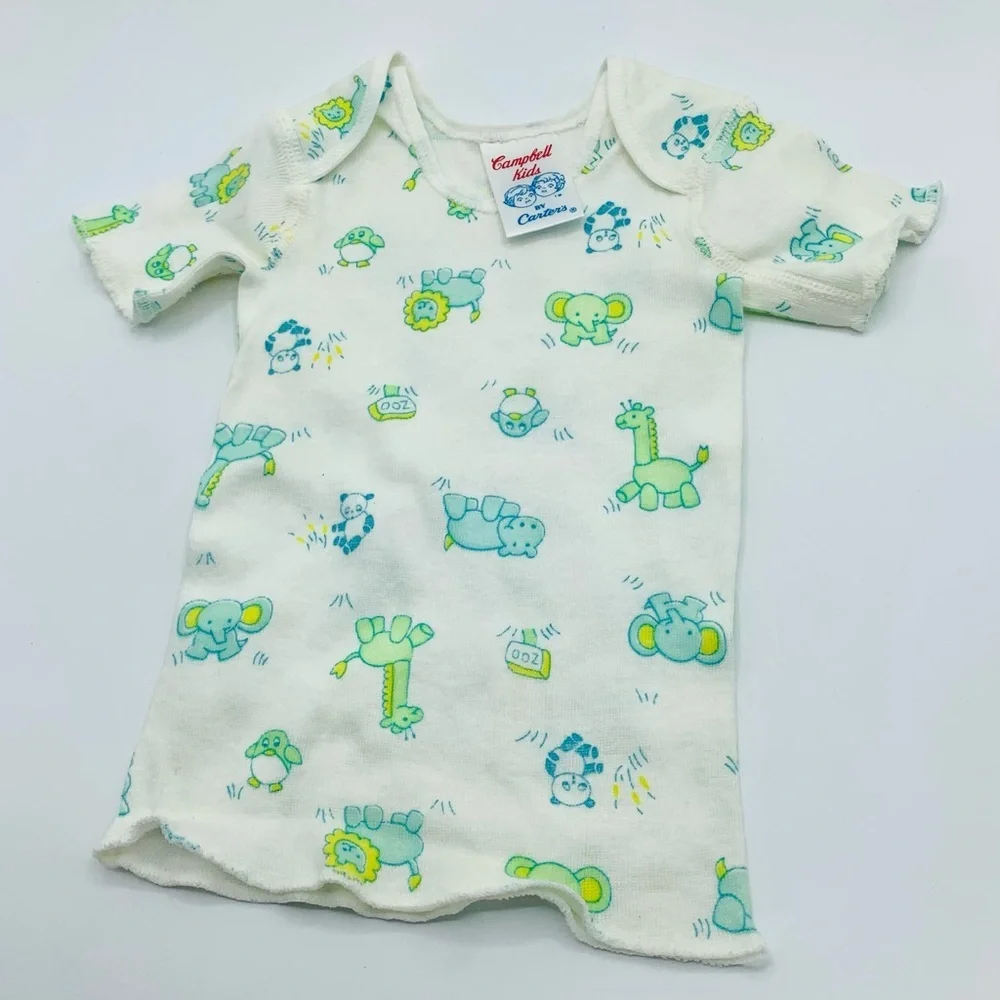 Vintage 80s Carters Campbell Kids Baby 7 Piece Lot 3 6 12 Months Onesies Shirts